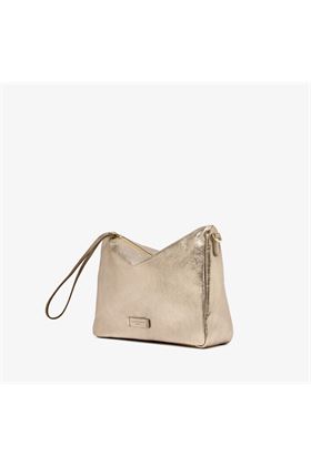 Tracolla Gianni chiarini in pelle laminata colore platino. GIANNI CHIARINI | 10225-MIRAGE